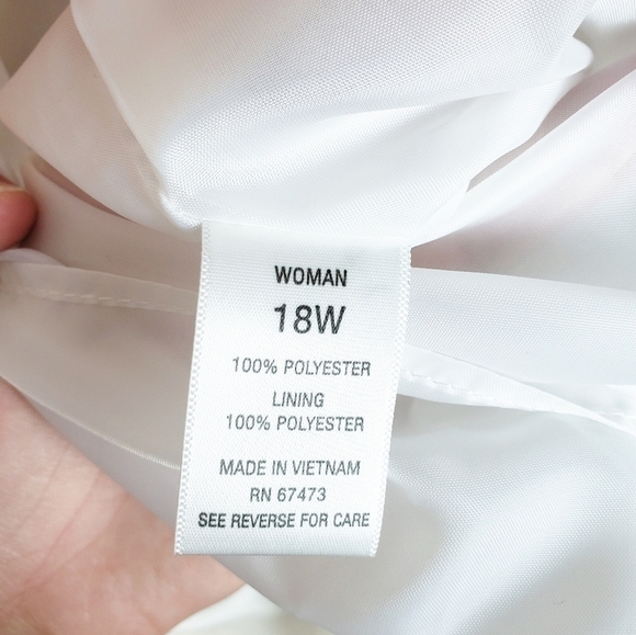 Db Dress modern Floral Pattern Plus Sz 18W. Zip back lightweight lined - Picture 4 of 4